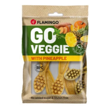 SNACK ESCOVA DE DENTES VEGETARIANA COM ANANÁS 4PCS SNACK ESCOVA DE DENTES VEGETARIANA COM ANANÁS 4PCS